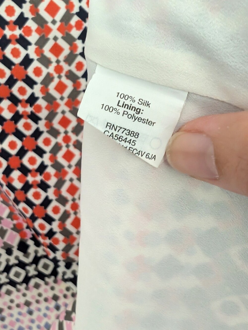 J.Crew multicolor geometric collar multicolor 100% silk dress 8 - Picture 5 of 6